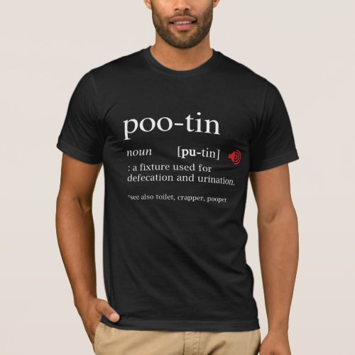 Anti Putin POOTIN Funny Dictionary T_Shirt