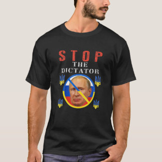 Anti Putin, Stop Putin Ukraine Pride Flag Free T-Shirt