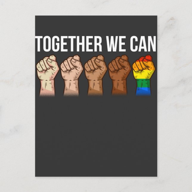 Anti Racism Art Black Lgbtq Human Rights Activist Postcard (Front)