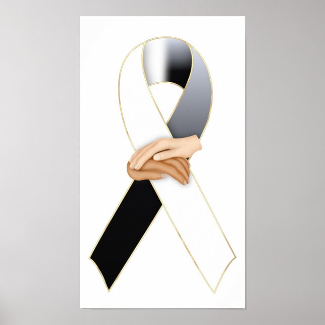 Anti Racism Awareness Ribbon Print (Front)