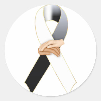 Anti Racism Awareness Ribbon Stickers