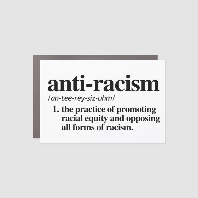 Anti-Racism Car Magnet (Front)