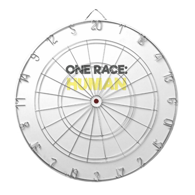 Anti Racism One Race Human Dart Board (Front)