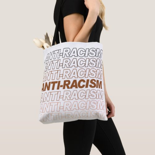 Anti_Racism Pattern Tote Bag