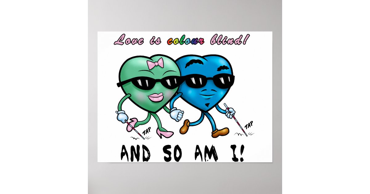 One Love Racism Anti Racism Poster of hearts in love | Zazzle