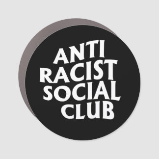 Anti-Racist Club Classic Round Sticker Car Magnet