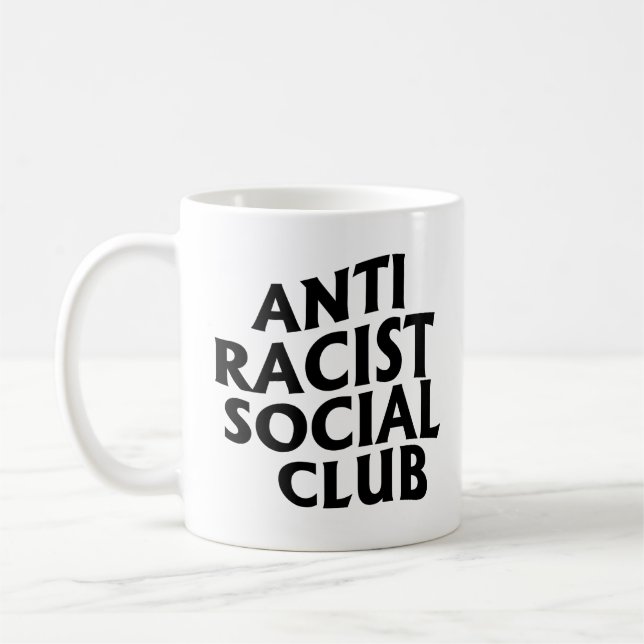 Anti-Racist Club Coffee Mug (Left)