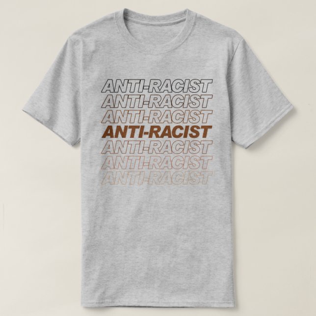 Anti-Racist Pattern T-Shirt (Design Front)