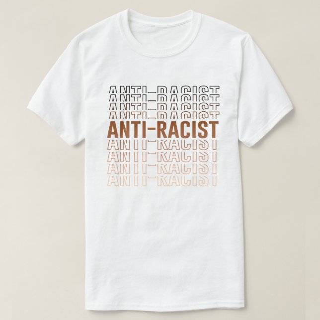 Anti-Racist Pattern T-Shirt (Design Front)