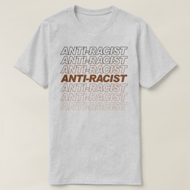 Anti-Racist Pattern T-Shirt (Design Front)