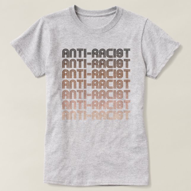 Anti-Racist Pattern T-Shirt (Design Front)