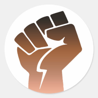 Anti-Racist Resistance Fist Classic Round Sticker