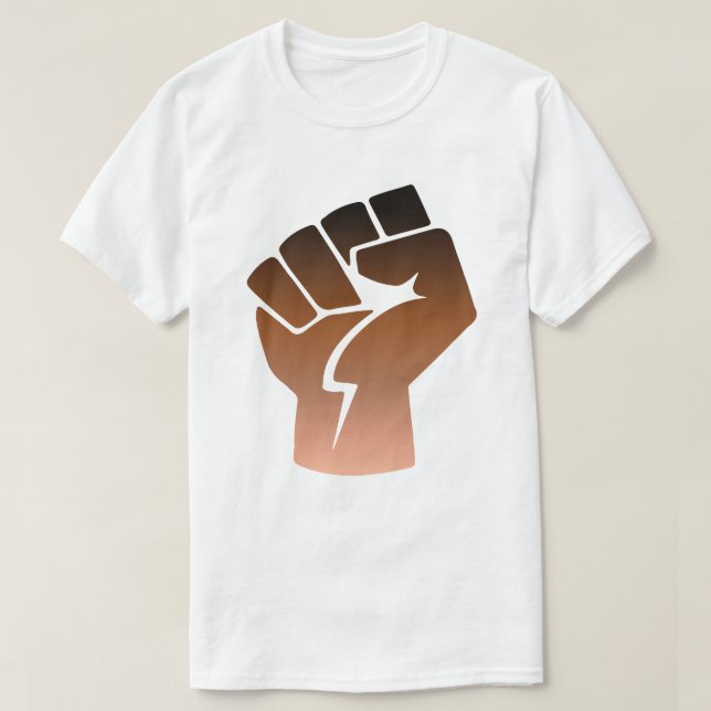 Anti-Racist Resistance Fist T-Shirt (Design Front)
