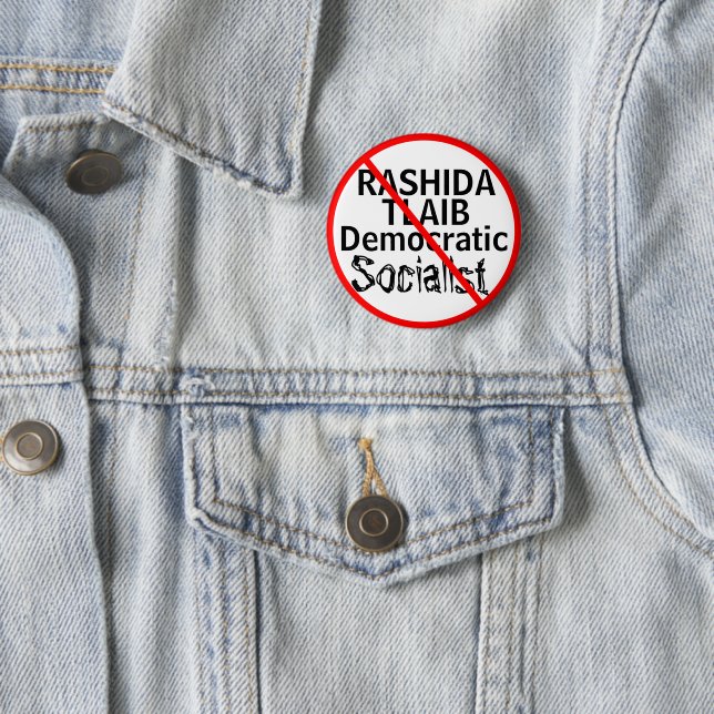 Anti-Rashida Tlaib Democratic Socialist EDIT Name Button (In Situ)