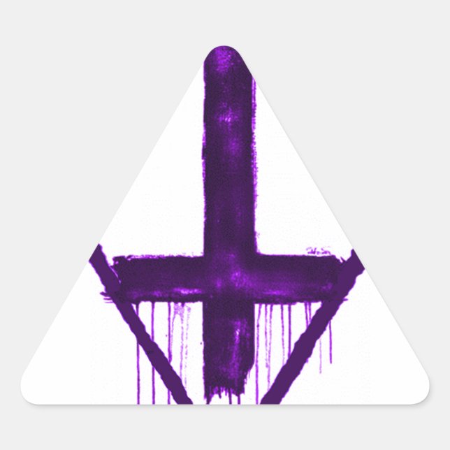 Anti Religion Anti Illuminati iPhone Case Triangle Sticker (Front)