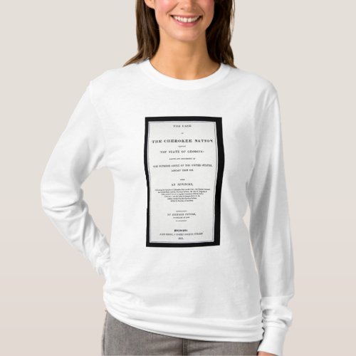 Anti_removal tract by Cherokee Nation in reponse T_Shirt