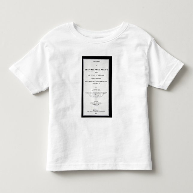Anti-removal tract, by Cherokee Nation, in reponse Toddler T-shirt (Front)
