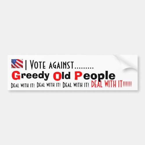 Anti republican bumper sticker