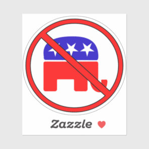 Anti Republican Elephant Sticker