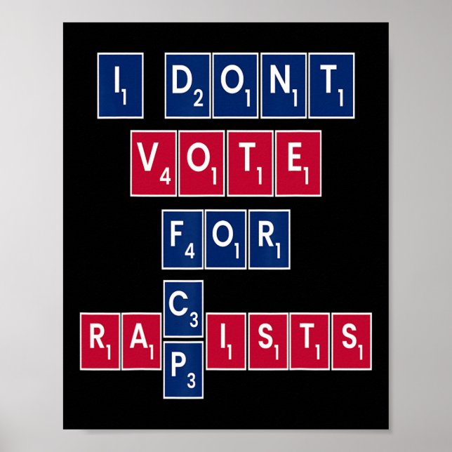 Anti Republican Liberal Equality Vote Blue Progres Poster (Front)