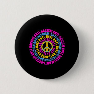 Anti Republican Peace Love Vote Blue Kamala Harris Button