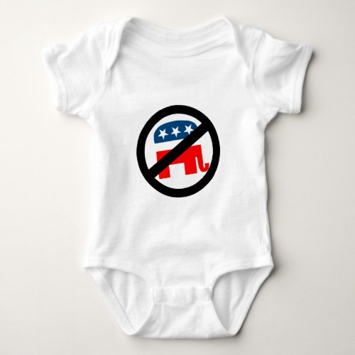 Anti_Republican white Baby Bodysuit
