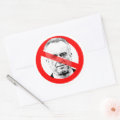 Anti Rfk Jr. Signs Anti RFK Jr. Crossed Out Face Classic Round Sticker | Zazzle