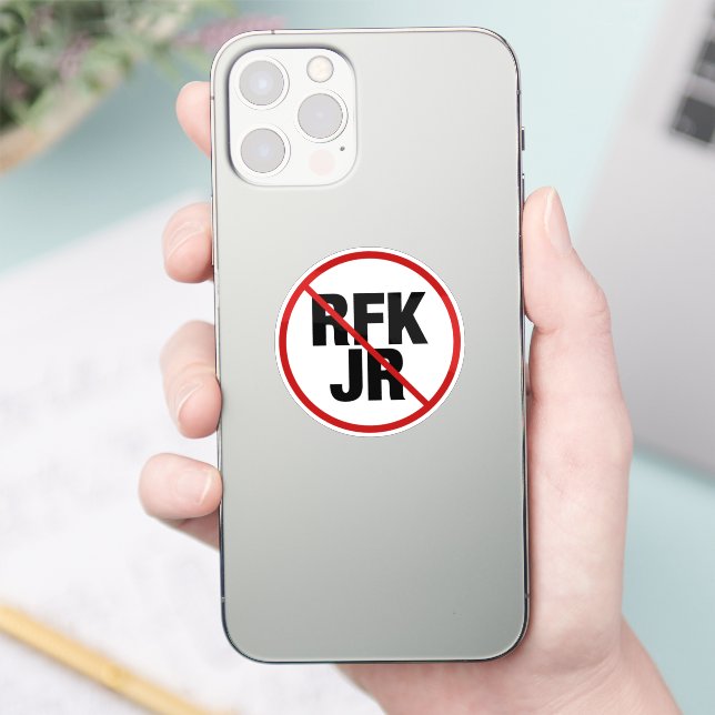 Anti RFK Jr. Robert F. Kennedy Political Laptop Sticker (Phone)