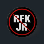 Anti RFK Jr. Vote Against Robert F. Kennedy Button<br><div class="desc">Democrats unite against RFK Jr. This political candidate for the 2024 election for president does not demonstrate democratic party values. A red strike through and a circle around the name of Robert F. Kennedy Jr on a political button.</div>