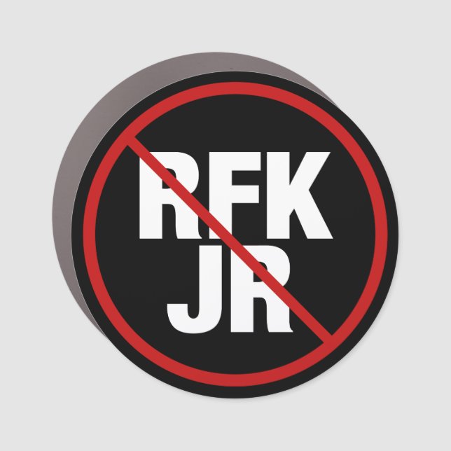 Anti RFK Jr. Vote Against Robert F. Kennedy Car Magnet (Front)
