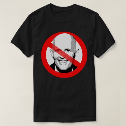 Anti Rick Scott Crossed Out Face T_Shirt