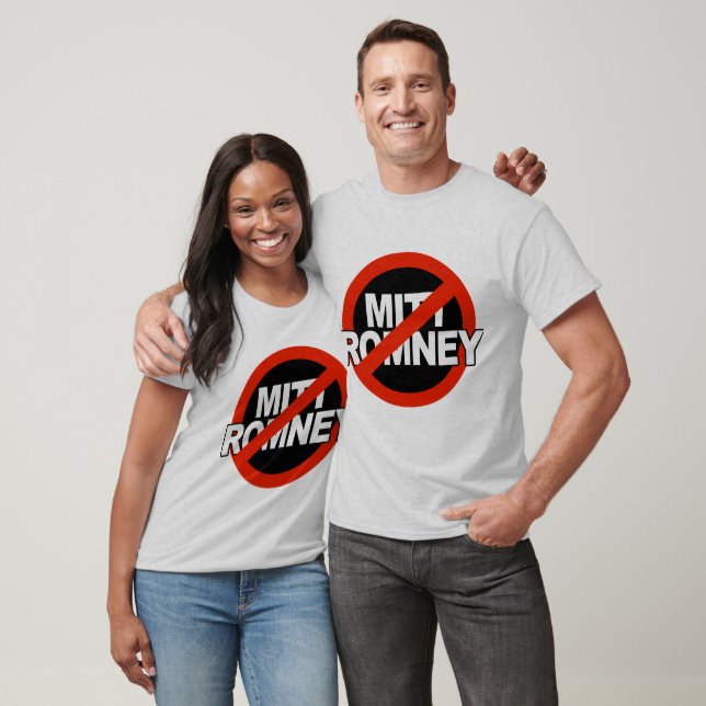 Anti Romney Cross Circle -.png T-Shirt (Unisex)