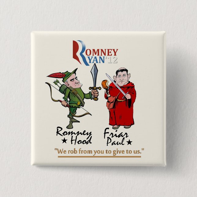 Anti-Romney/Ryan Button (Front)
