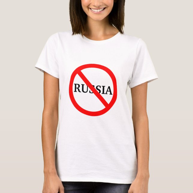 Anti Russia  T-Shirt (Front)