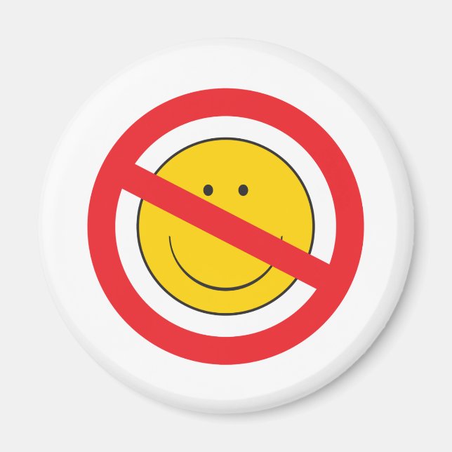 Anti-Smiley Face Magnet (Front)