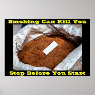 anti smoking posters on Gray