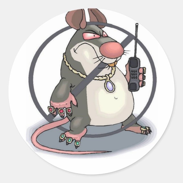 Anti-Snitch Classic Round Sticker (Front)