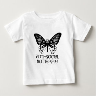 Anti-Social Butterfly Baby T-Shirt