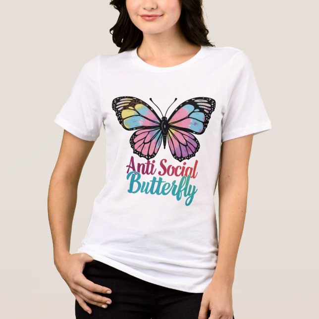 Anti-Social Butterfly – Introvert Statement Tee (Front)