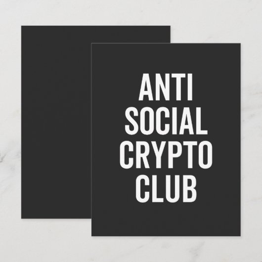Anti Social Crypto Club (Front/Back)