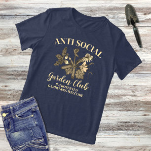 Anti Social Garden Club Botanical Illustration Tri-Blend Shirt