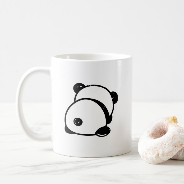 Anti-Social Panda Bear Leave Me Alone Mug (With Donut)