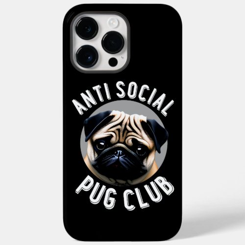 Anti Social Pug Club Fawn Pug Phone Case