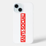 Anti-social Stamp iPhone 15 Case