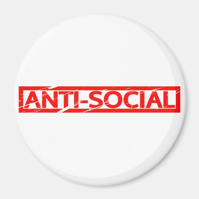 Anti-social Stamp Magnet (Front)