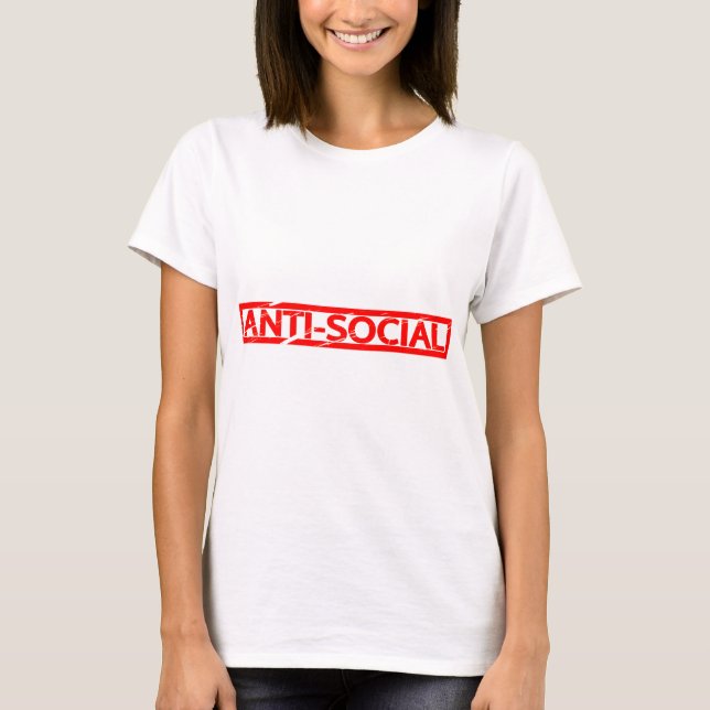 Anti-social Stamp T-Shirt (Front)