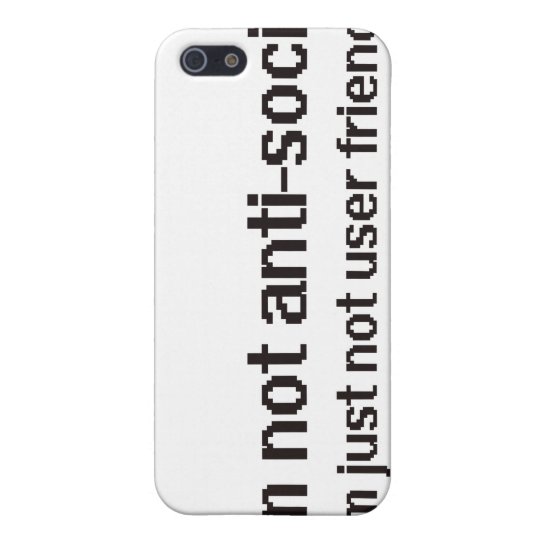 Anti-Social Techie Geek iPhone SE/5/5s Cover