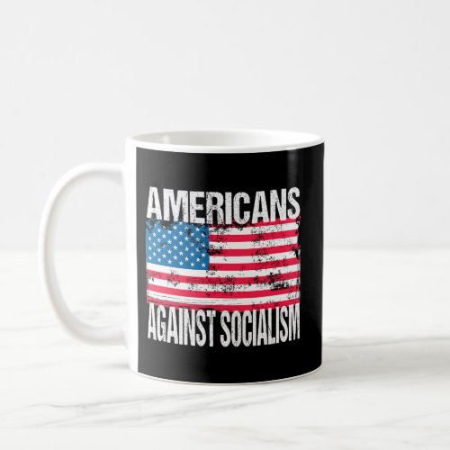 Anti_Socialism American Flag Patriotic Capitalist  Coffee Mug
