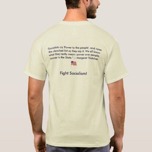 Anti_Socialism Margaret Thatcher T_Shirt