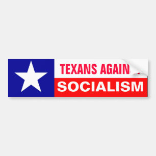 Anti-Socialism Texans Bumper Sticker